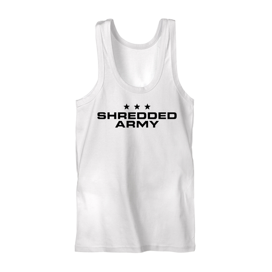 SA WHITE Tank Top - Premium  from Shredded Army Shop - Just $21.99! Shop now at Shredded Army Shop